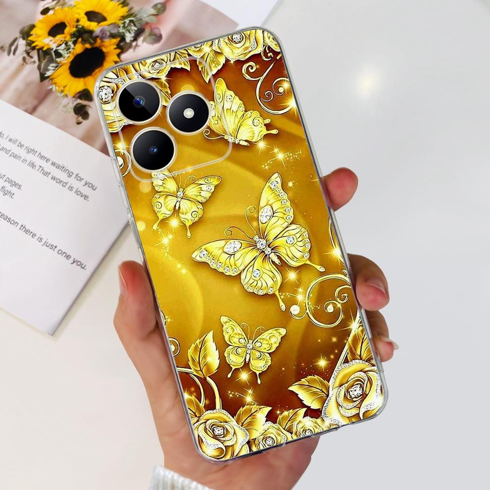 For Realme Note 50 Cases RMX3834 Colorful Painted Cover Soft Silicone Phone Cases For Oppo Realme Note 50 Note50 TPU Fundas