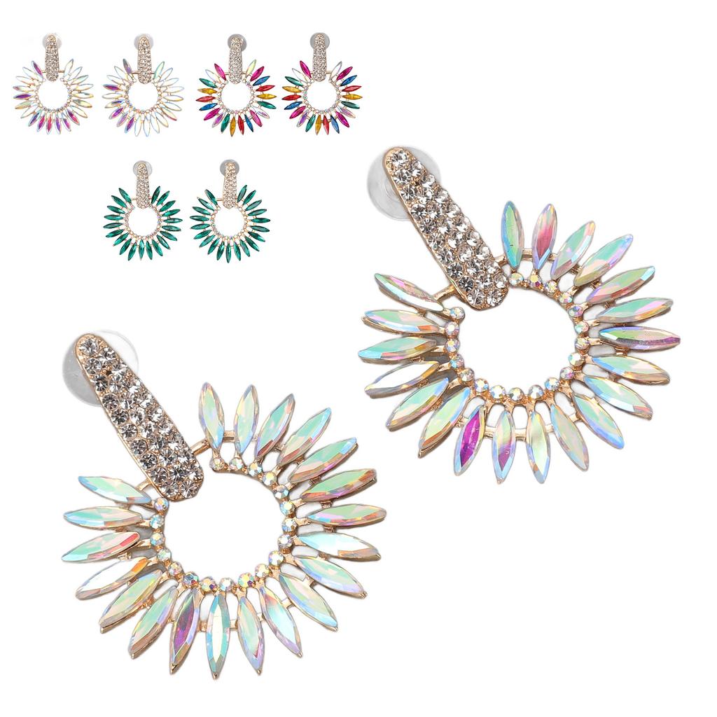 Модные серьги-подвески со стразами, большие серьги-люстры для женщин