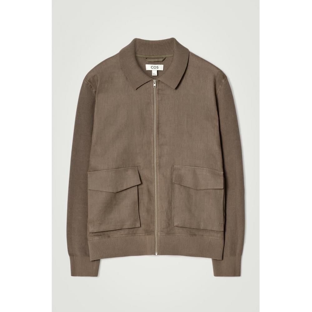 COS Японская трикотажная вставка из льна