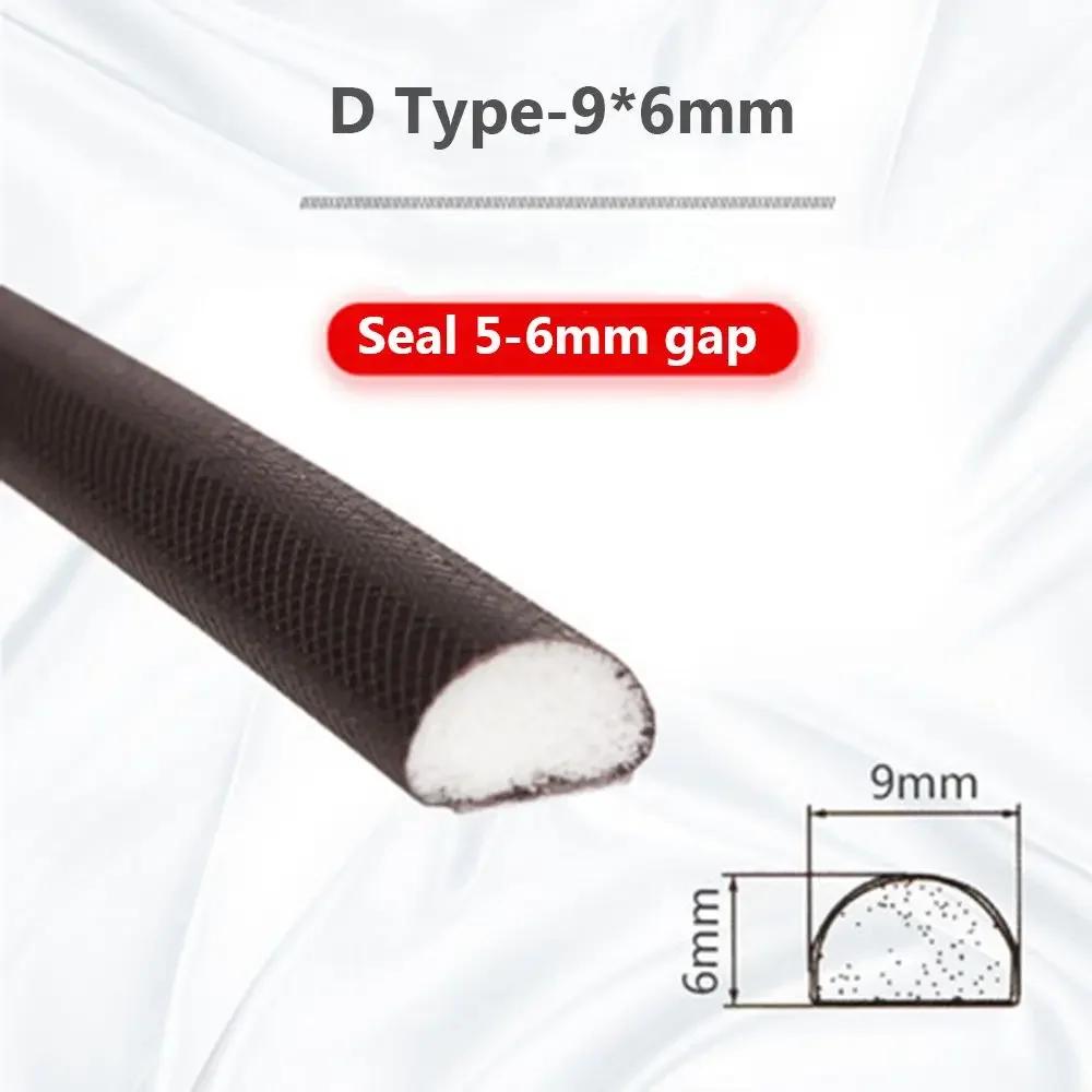 DIY 5M Door Window Sealing Strip Soundproof Self-Adhesive Draught Excluder PU Foam Weather Stripping Door Seal Gap Filler
