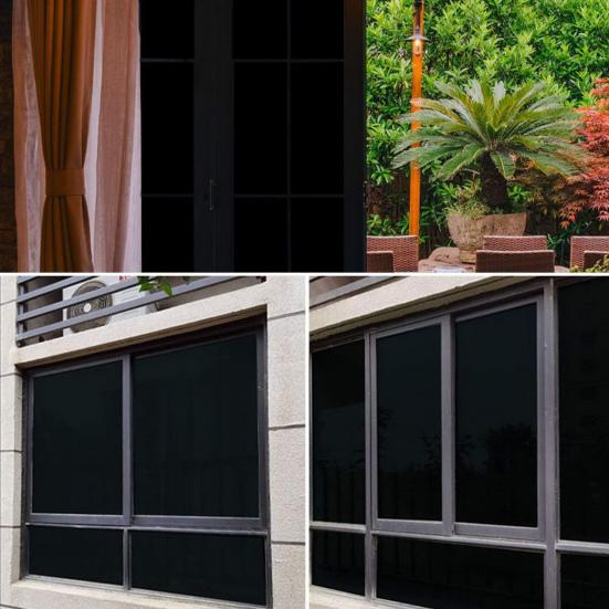 Portable Blackout Blind Blackout Curtain with Hook And Loop Tapes Privacy Blackout Window Shade for Bedroom Baby Room RV