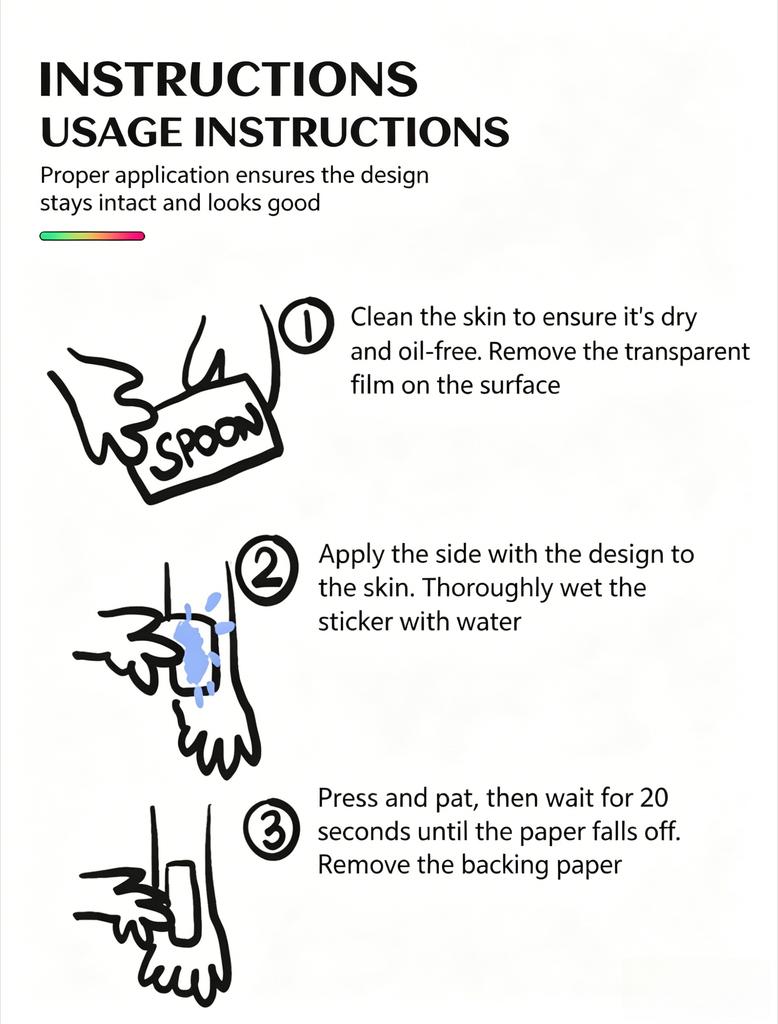 Herbal Temporary Tattoo, Thorn Armband Waterproof Design, Long-Lasting Juice Tattoo for Men Women, Non-Permanent