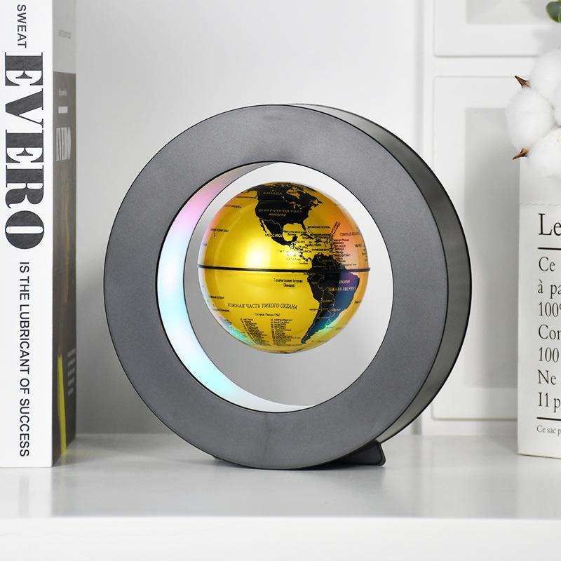 Светящийся русский магнитный левитационный глобус - креативный подарок и сувенир на выпускной