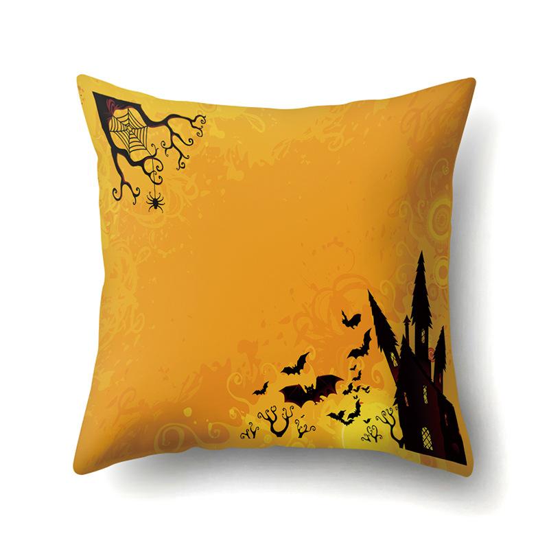 Halloween Pillowcase Car Waist Pillow Pumpkin Sofa Cushion Cover Office Home Living Room Pillowcase