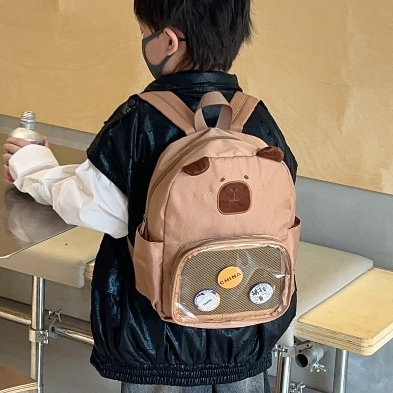 Cute And Fun Animal Print Kindergarten Backpack For Kids With Breathable Design