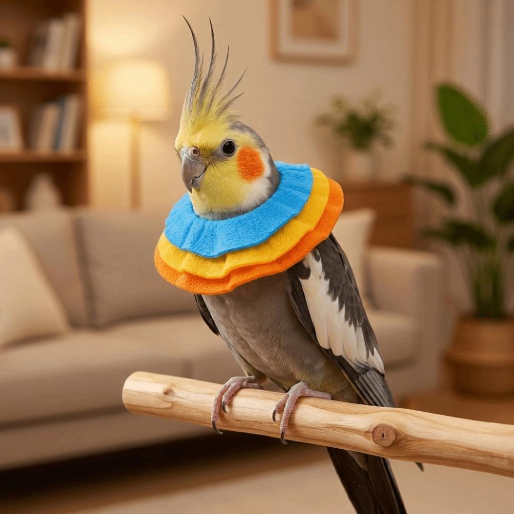 Comfortable Parrot Elizabethan Collar Anti-Bite Parrot Recovery Cone for Small Cats