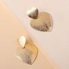 Earrings Metal Heartshaped For Women Fashion Geometric Design Gift Wedding