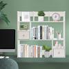 Modern White 9-Cube Desktop Bookshelf - Heavy Duty Desktop Organizer for Home Office, Study Desk Storage Shelf, Tabletop Mount