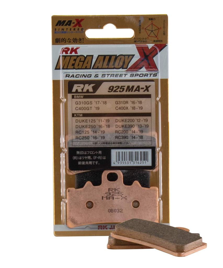 Тормозная колодка RK MEGA ALLOY X 925MAX Duke, RC125/200/250/390 и т. д.