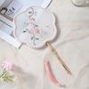 Traditional Chinese Fan, Embroidered Fan, Double-Sided Handmade Butterfly Fan, Chinese Style Fan with Tassels, Palace Fan, Hanfu Prop