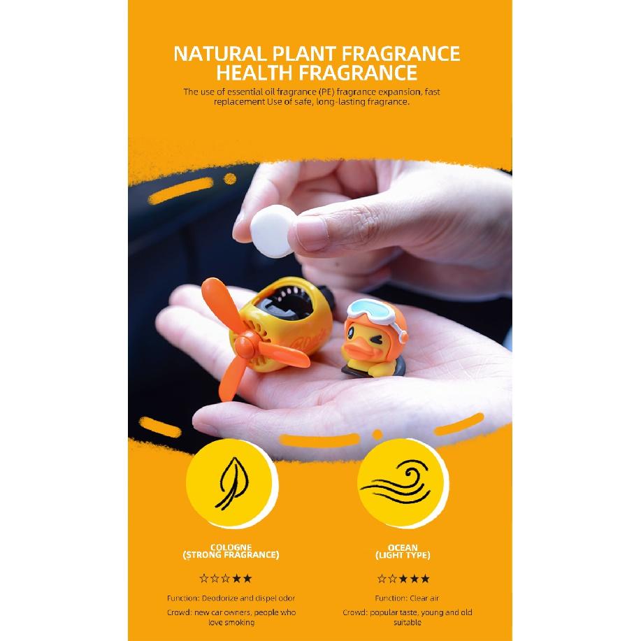 Автомобильный освежитель воздуха Duck Pilot Vent, диффузор для духов, вращающийся пропеллер, воздухозаборник, аромат, милый мультяшный декор, авто
