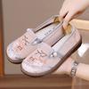 Old ******* Cloth Shoes Women's ****** and Summer New Mesh Shoes Embroidered Shoes S**t Sole One Pedal Mother Single Shoes