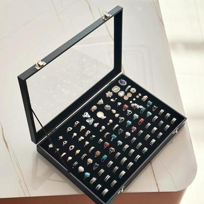 Коллекция для хранения ювелирных изделий: Коробки для колец, сережек, витрины и большой емкости с губчатыми вставками