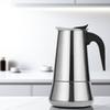 Stove Top Moka Coffee Pot 100/200/300/450ml Stainless Steel Filter Italian Espresso Coffee Maker Percolator Tool Mocha Cafetiere