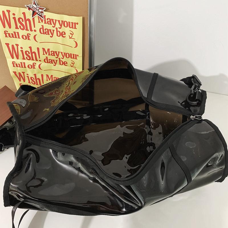 Прохладная сумка через плечо из ПВХ, прозрачная индивидуальная желеобразная сумка большой емкости, водонепроницаемая спортивная дорожная сумка