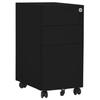 VidaXL Mobile Filing Cabinet Black 30x45x59 Cm Steel