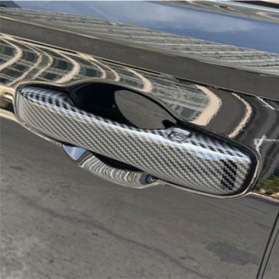For Honda Accord 2023 2024 2025 Carbon Fiber Exterior Door Handle Cover Trim