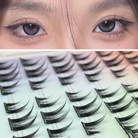 Накладные ресницы без клея, легкое нанесение, естественный вид, многоразовые самоклеящиеся накладные ресницы, женские аксессуары