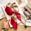 Versatile fashion floral 71 imitation silk square scarf scarf high-end polka dot neck silk scarf rhombus spring