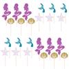 Эффективные Декоры для Тортов 4/6 Сменных Дизайнов Премиальная Картонная Бумага Важный Элемент Вечеринки Быстрая Сборка Для Декора Десертов