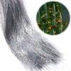Silver Color Christmas Tree Metal Wire Tinsel Foil Fringe  Christmas Decoration Supplies