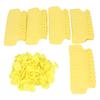 100 PCS Cattle Ear Tag Polyurethane Yellow Blank Livestock Identification Ear Tags for Cattle Cow