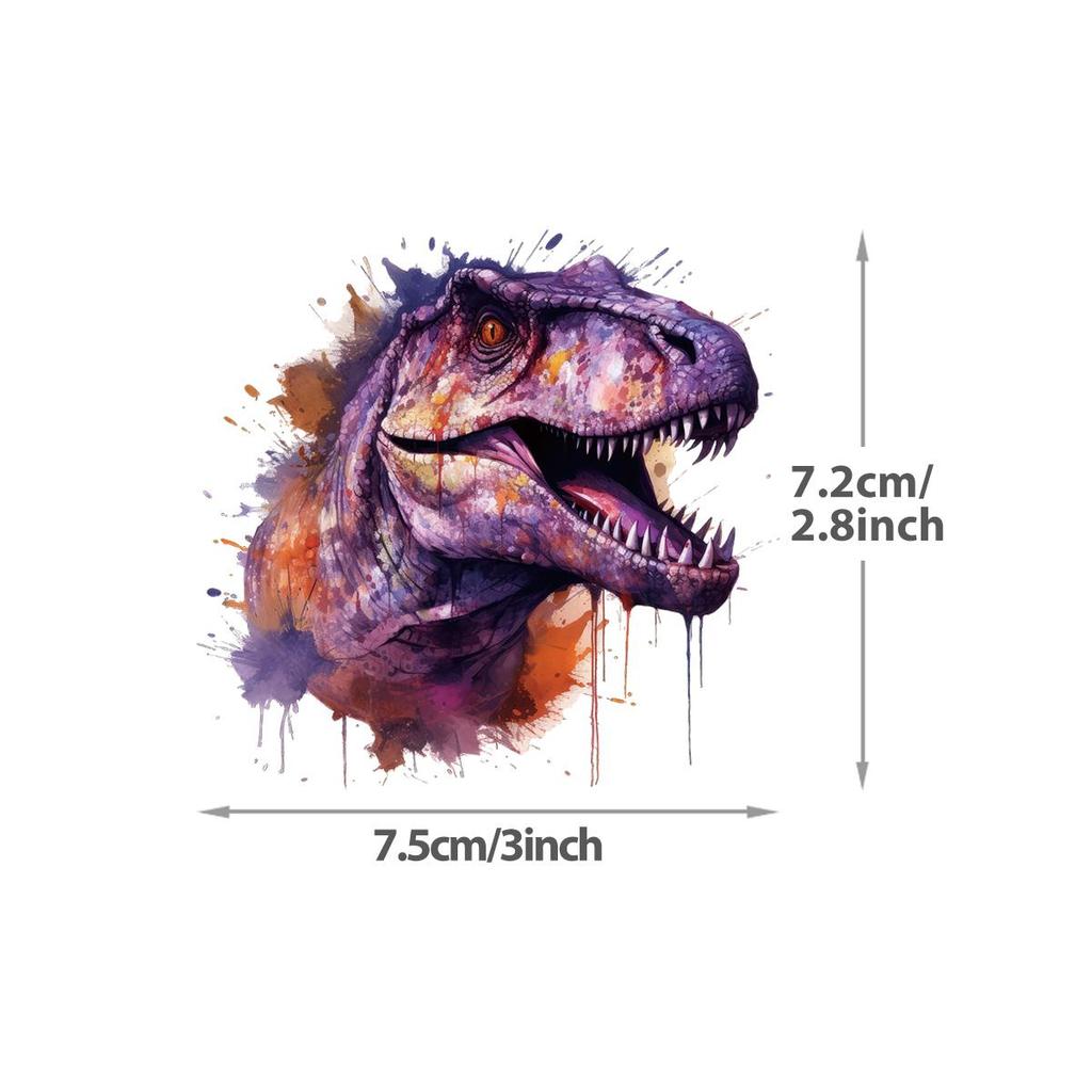 The Dinosaur Heat Transfer Vinyl Fashion Iron On Patch HTV Sticker DIY Thermal Transfer Decal for Fabric T Shirts