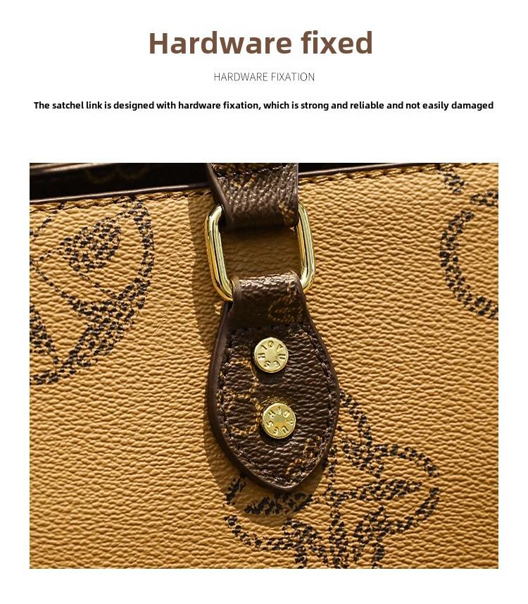 Guangzhou Women's Light Luxury Handbag: 2023 Large-Capacity High-End Floral Tote