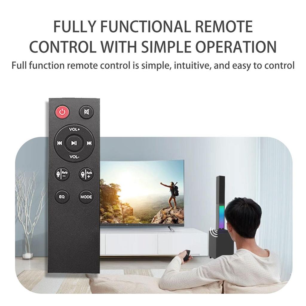 Bluetooth Soundbar Проводной стерео домашний кинотеатр с объемным звучанием, телевизионная система с дистанционным управлением, RGB-световое шоу, динамический стереодинамик с мощным звуком