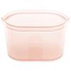 Zip Top Silicone Silicone Bag Storage Container Japanese Dish L 946ml Microwave Cooking Dishwasher Safe Peach ZipTop [Genuine Product]