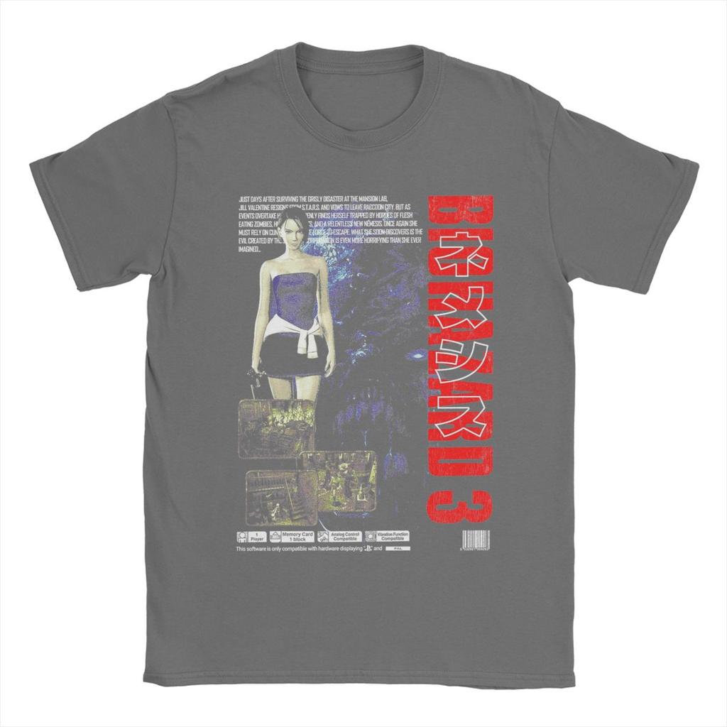 Мужская футболка Resident Evil Biohazard 3 100% хлопок Топы Винтажная с коротким рукавом Футболки с круглым вырезом Классические футболки