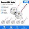 5Pcs DC 1.5V-6V RF-300 DC Motor 2Pin Brush Motor New Hanging Neck Fan Motor  for Hanging Neck Fan