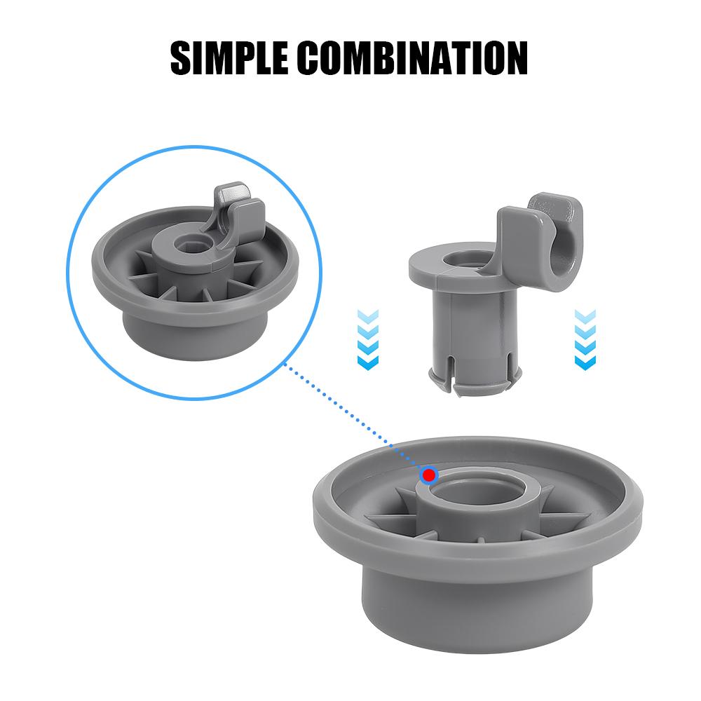 Dishwasher Lower Bottom Basket Wheels For Bosch For Neff For Siemens Dishwasher Spare Parts Lower Rollers Dishwasher Wheels