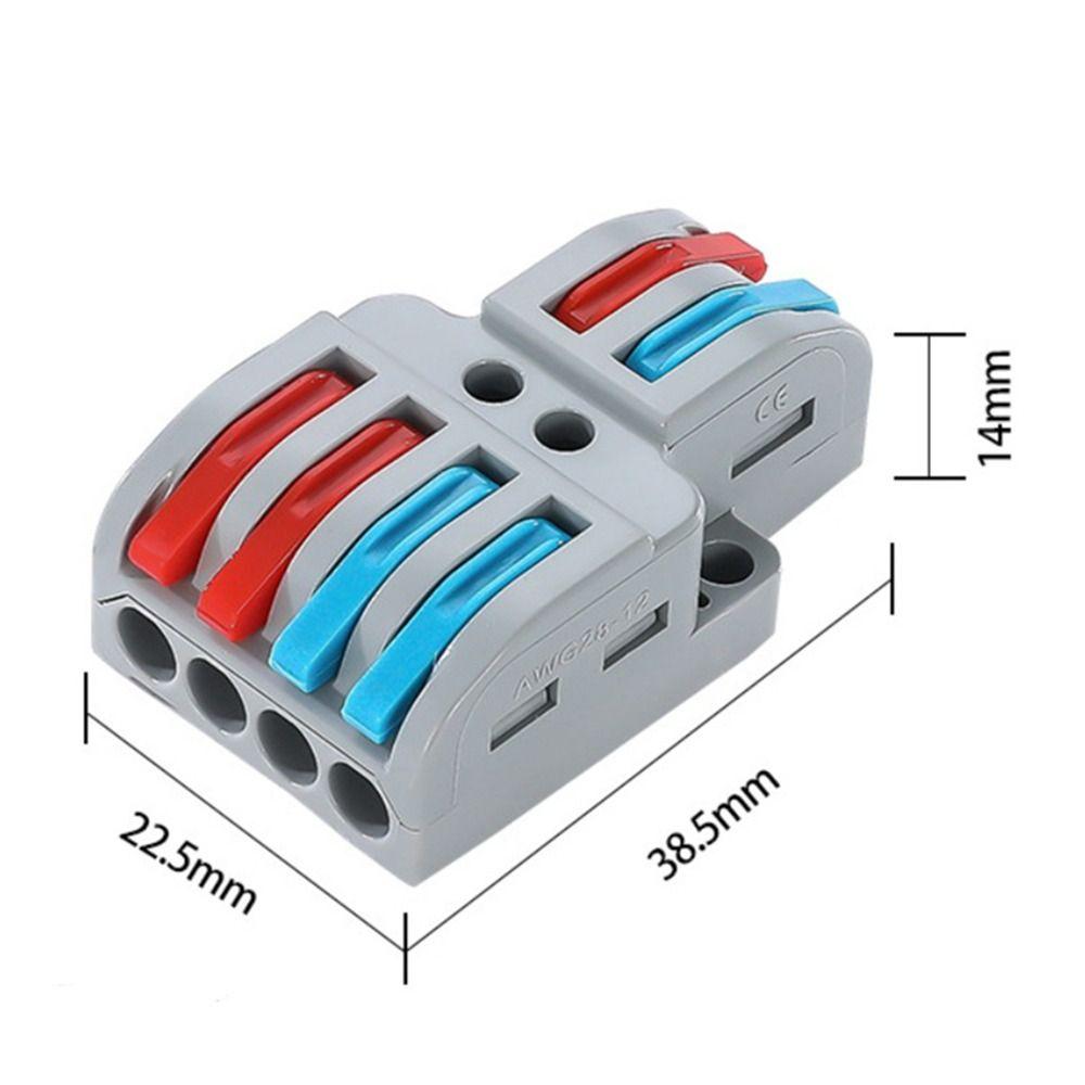 Mini Wire Connector Universal Compact Fast Connector Push-in Terminal Blocks Electrical