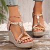 Fashion Women Wedges Sandals 2025 New Summer Fashion Designer Shoes for Women High Quality Platform Sandals Casual Outdoor Sandals Women