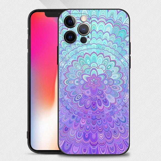 Чехол для телефона Mandala Chakra Yoga для Iphone 14 14 13 12 11 Pro Max Xs Max Xr X 7 8 Plus 12 Mini 6s, силиконовый чехол черного цвета