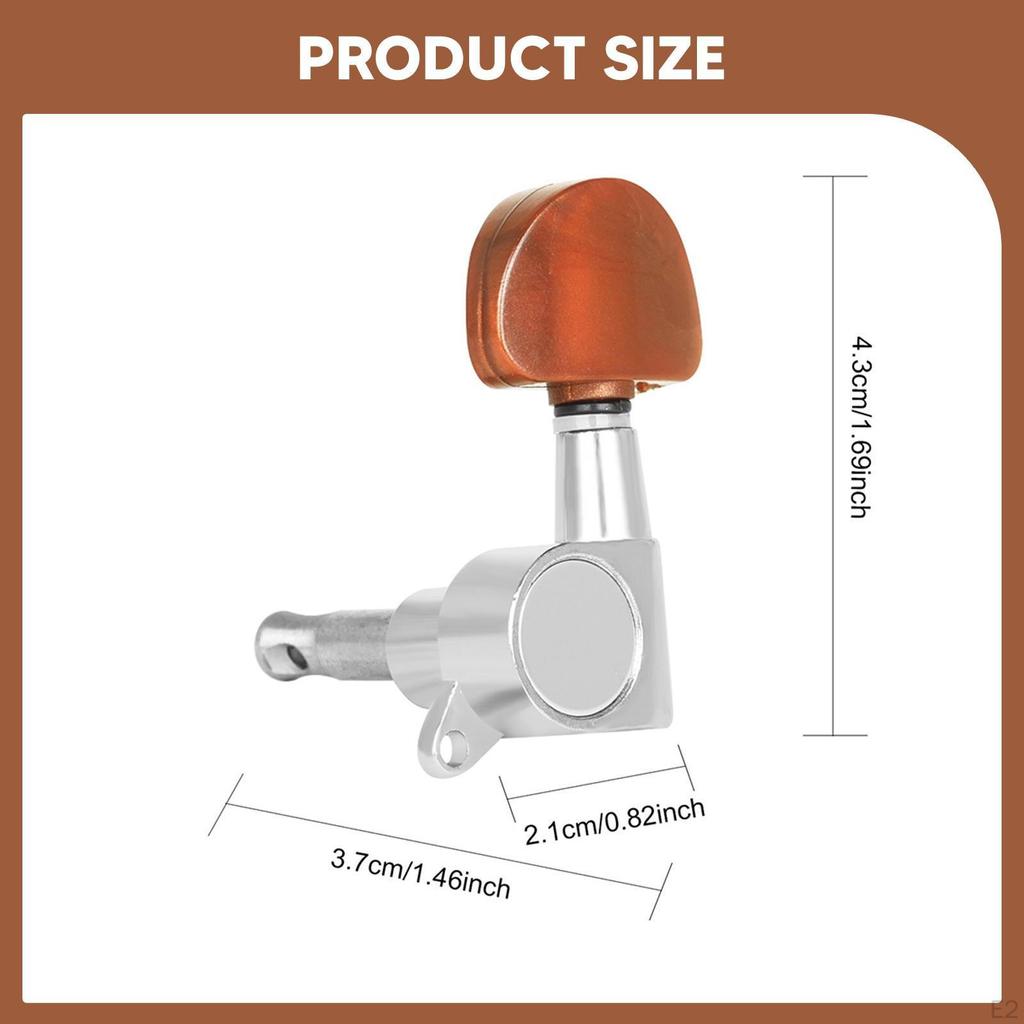 6x Колки для настройки гитарных струн с 6 винтами Ремонт музыкальных инструментов Подарки для гитариста Запчасти