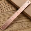Students Stationery Learning Measuring Ruler for School Office Drawing Ruler Brass Straight Ruler