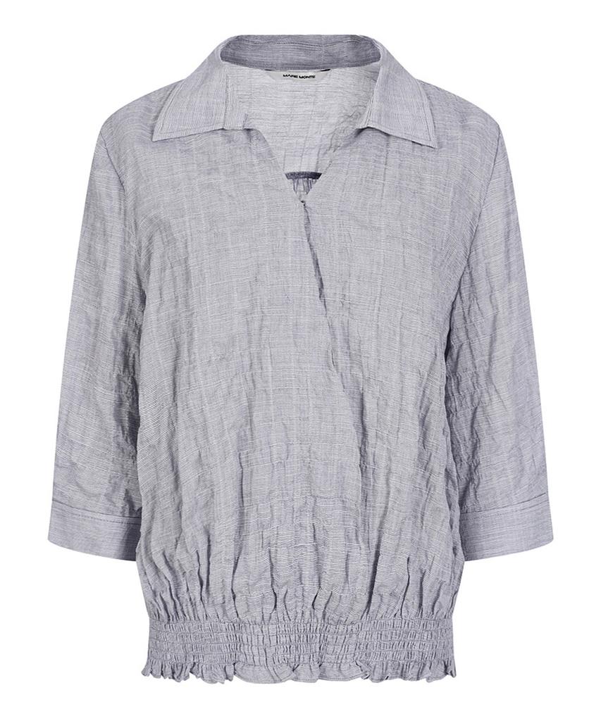 MAREMONTE Hem Elastic Collar Blouse_M234Mbl25S0
