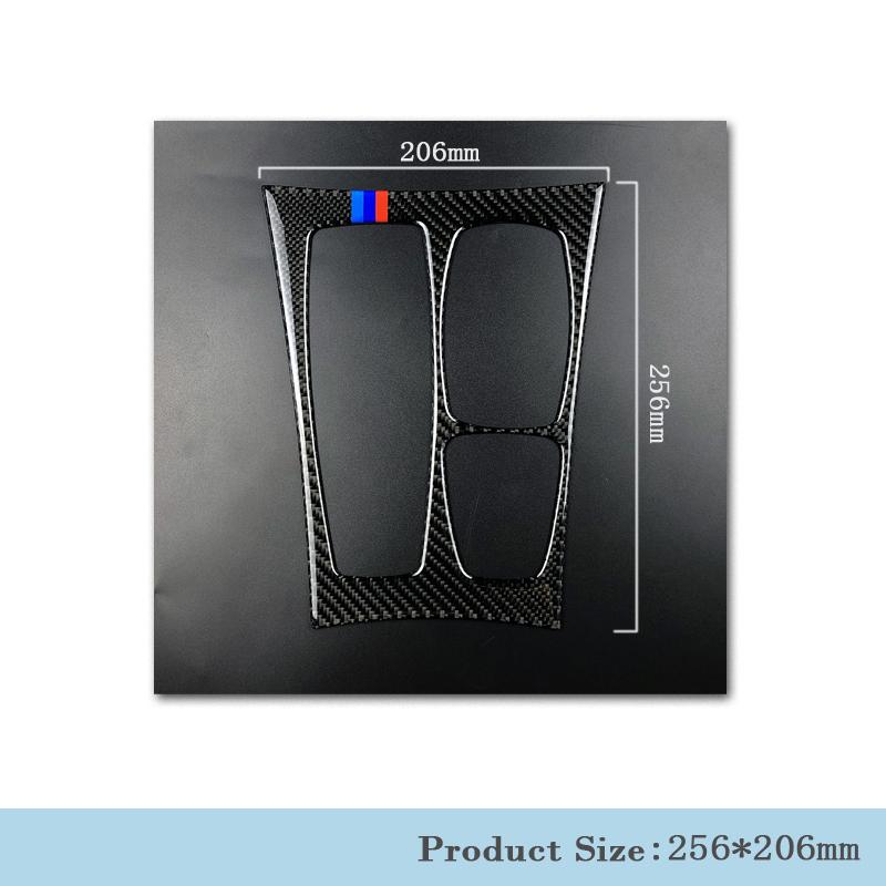 1 компл. 3D глянцевые наклейки из углеродного волокна для автомобильной центральной панели передач для BMW E70 E71 X5 X6 2008-2013 M