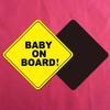 Magnetic Baby In Car Sign Waterproofing Reflective Baby In Car Magnet Warning Sticker for Vehicle