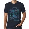 Men’s Vintage Tee Shirt Graphic T Shirt Tacos, Tequila and Pizza Navy