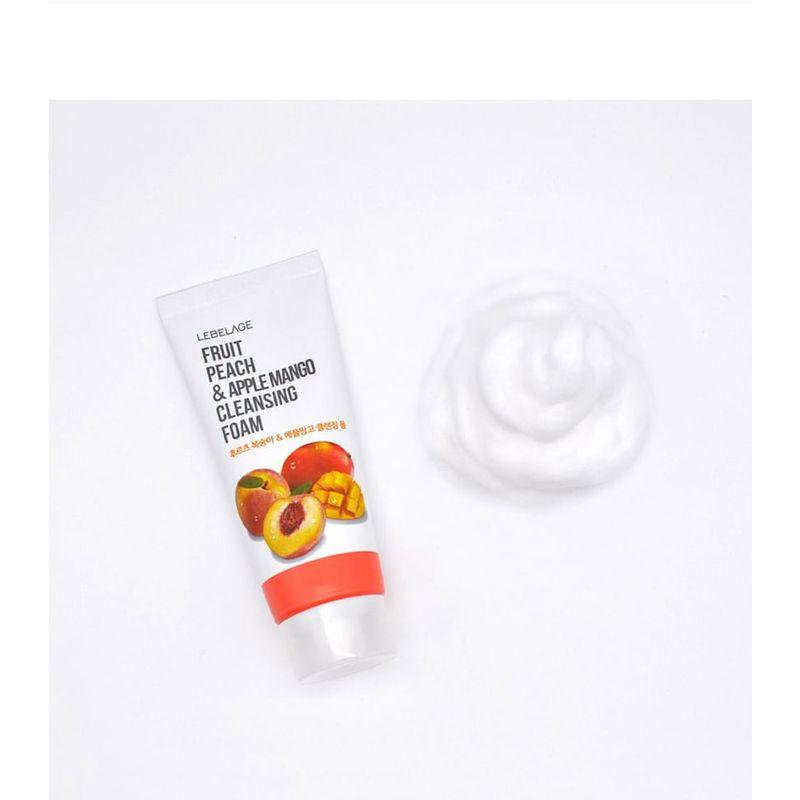 LEBELAGE - Fruit Peach & Apple Mango Cleansing Foam