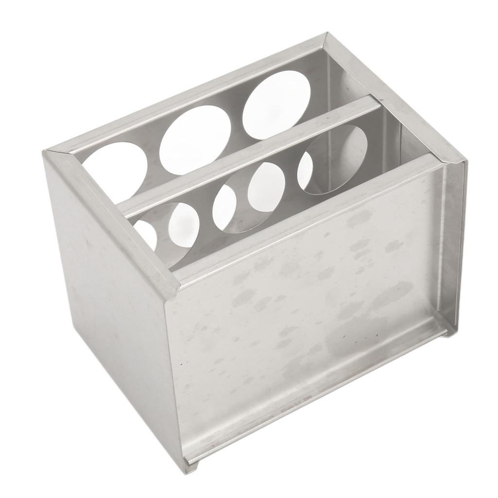 Металлический штатив для пробирок, 6 отверстий, 1,18 дюйма, прочный, 3 яруса, держатель для центрифужных пробирок из нержавеющей стали для лаборатории