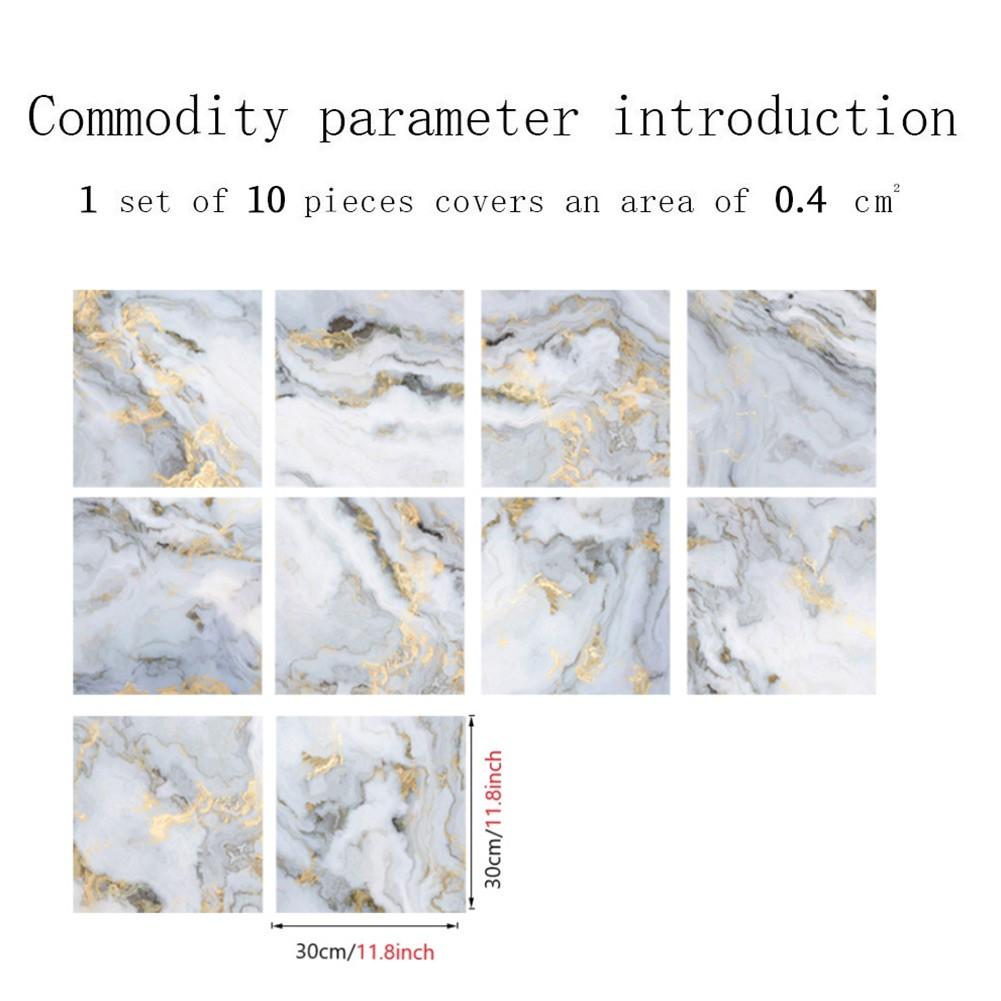 10шт стикер стены мраморная плитка наклейка самоклеящаяся