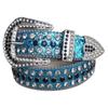 Women's Rhinestone Crystal Waist Belt for Jeans or Dress, European and American Style with Inlaid Rivets