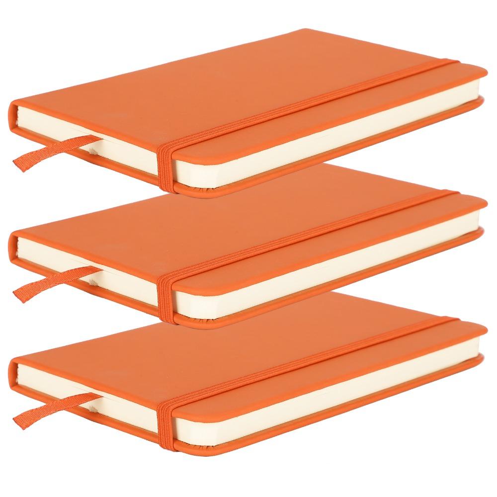 3Pcs Hardcover Notebook A6 Journal Convenient Writing Book  School Study