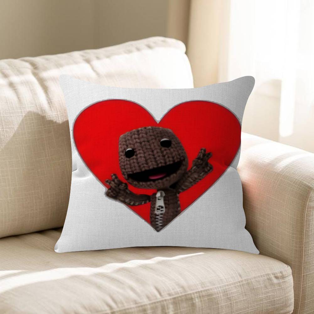 Забавная подушка-чехол Sackboy из LBP Наволочка для подушки Гостиная Диван Домашний декор На заказ