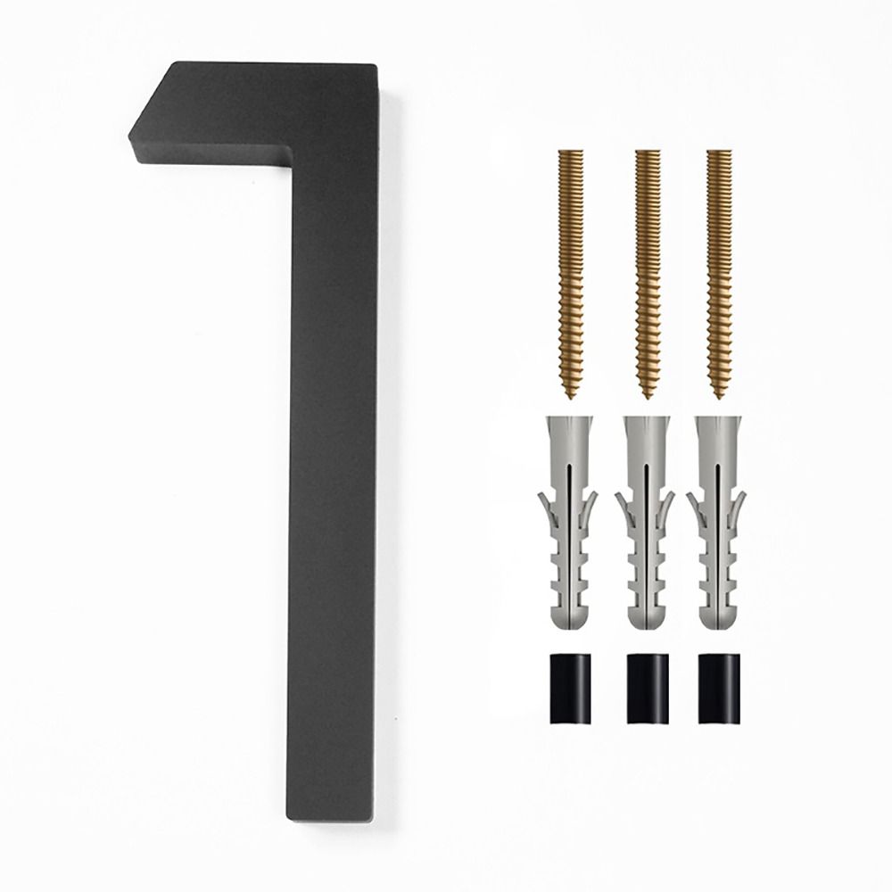 Letters 911 Visibility Signage Address Plaque Garden Door Modern House Numbers 6" Floating House Number Number with Nail Kit