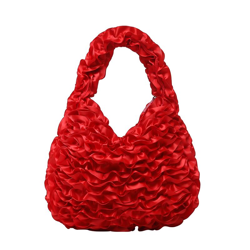 2025 New Exquisite Fashion Flowers Shape Half Moon Handbags Sense of Luxury Designer Style Retro Creative Handbags for Women